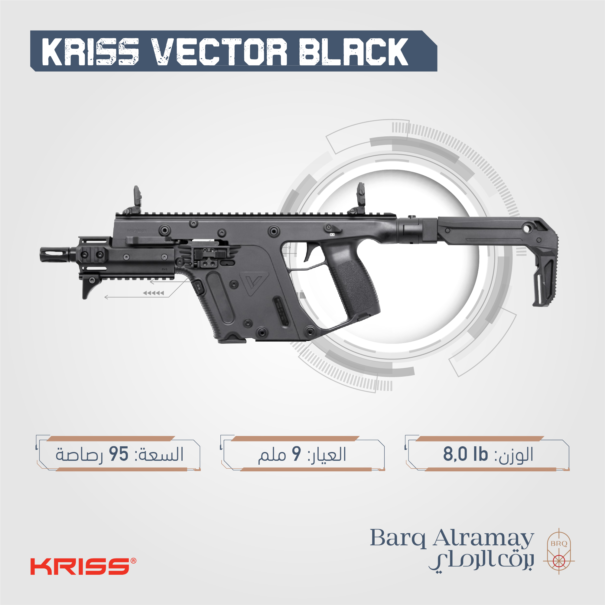 ( تسليم فوري ) *KRISS VECTOR BLACK