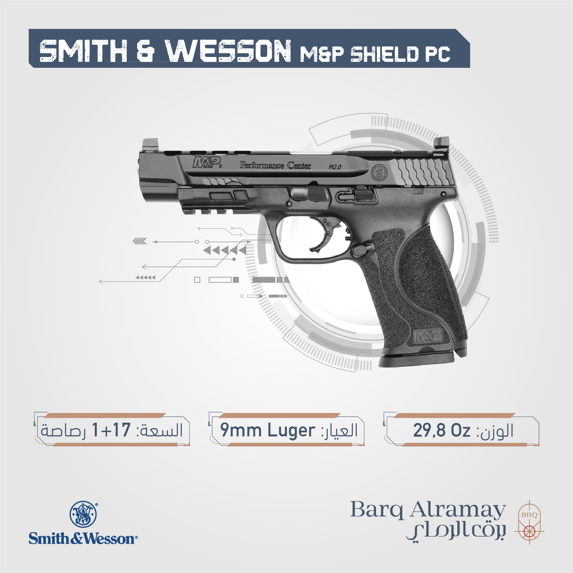 ( تسليم فوري )Model M&P M2.0 PC SKU 11833