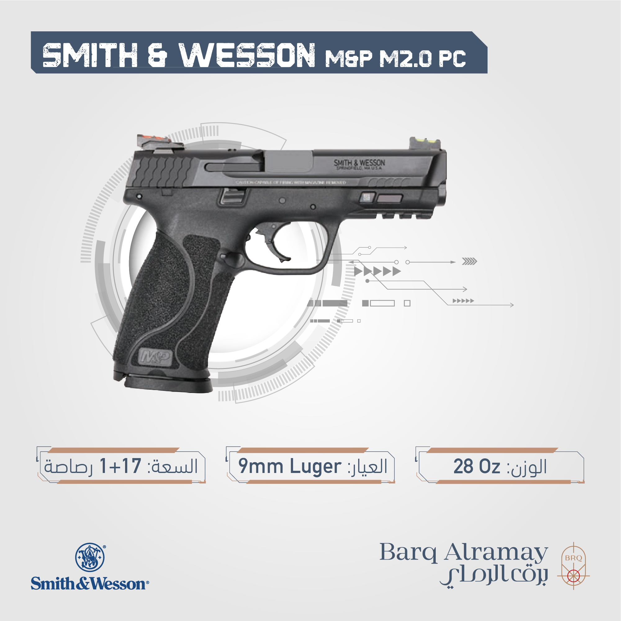 ( تسليم فوري )Model M&P M2.0 PC SKU 11818