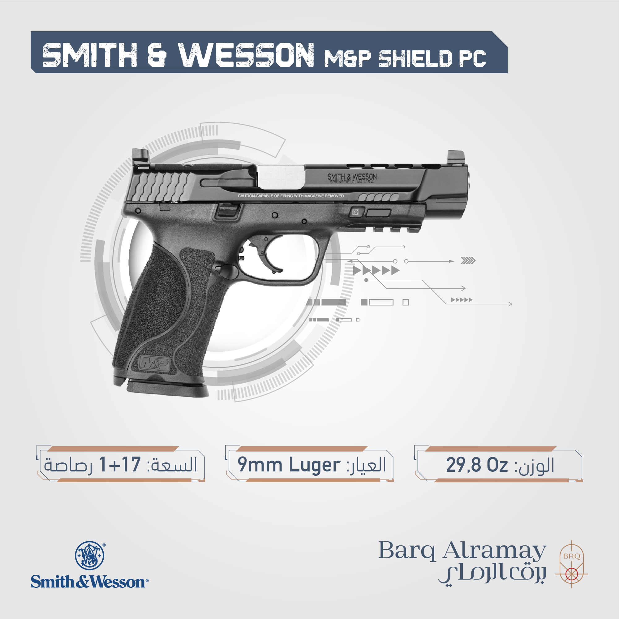( تسليم فوري )Model M&P M2.0 PC SKU 11833