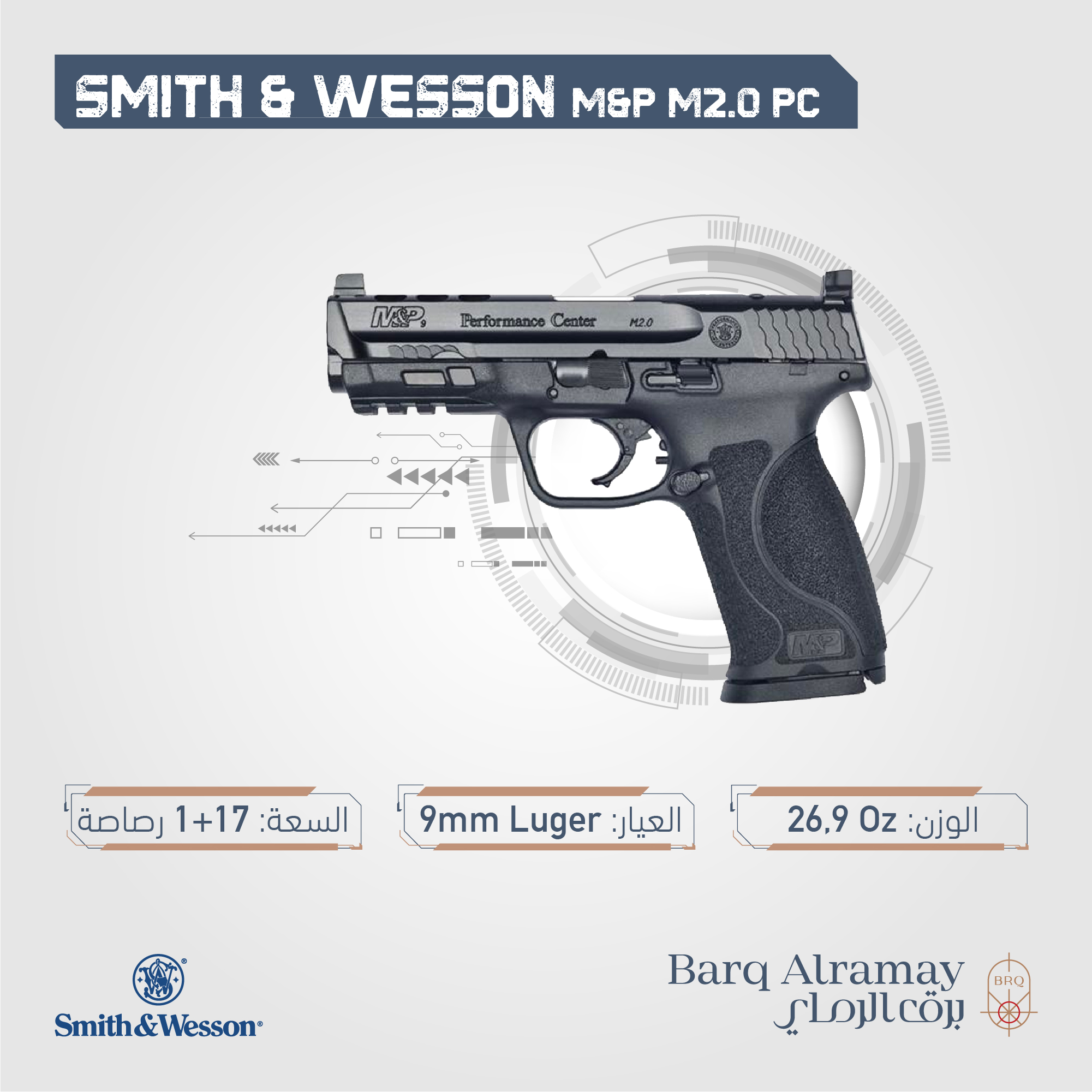 ( تسليم فوري )Model M&P M2.0 PC  SKU 11831