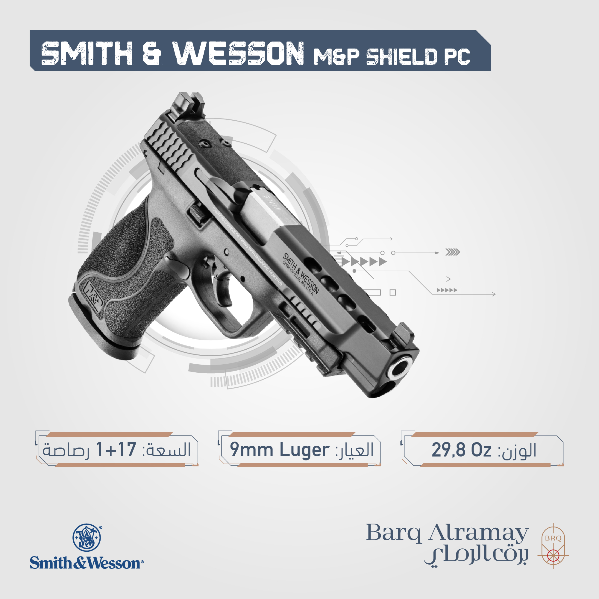 ( تسليم فوري )Model M&P M2.0 PC SKU 11833