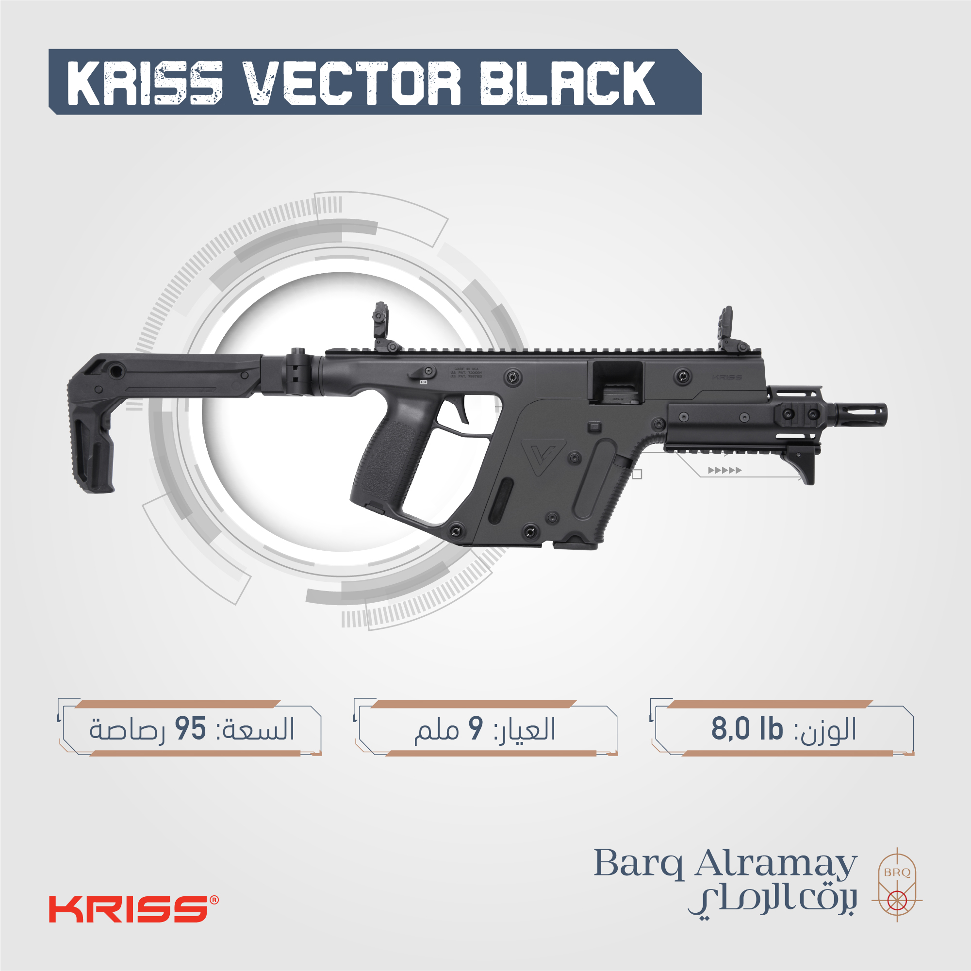 ( تسليم فوري ) *KRISS VECTOR BLACK