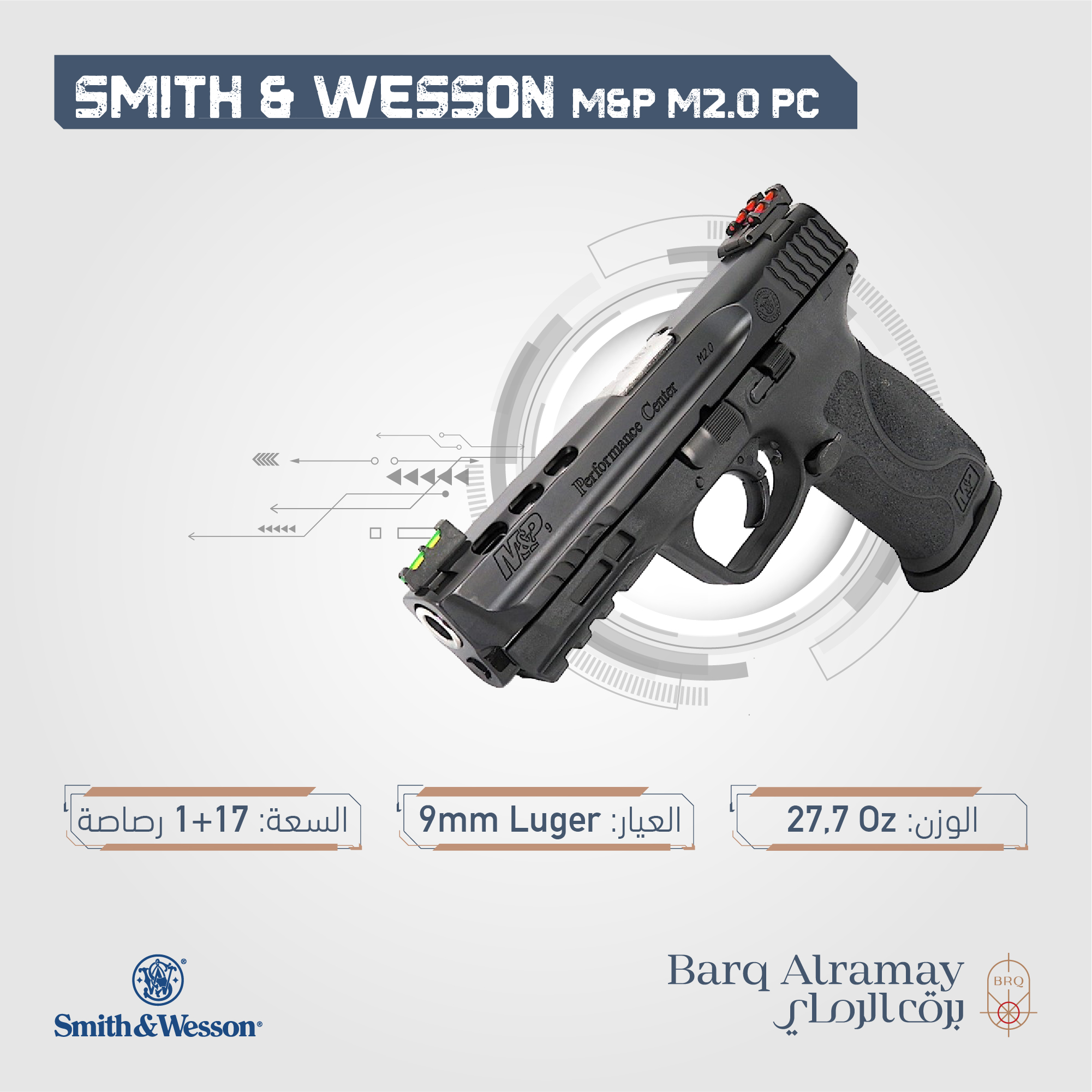 ( تسليم فوري )(SKU 11822) M&P M2.0 PC موديل